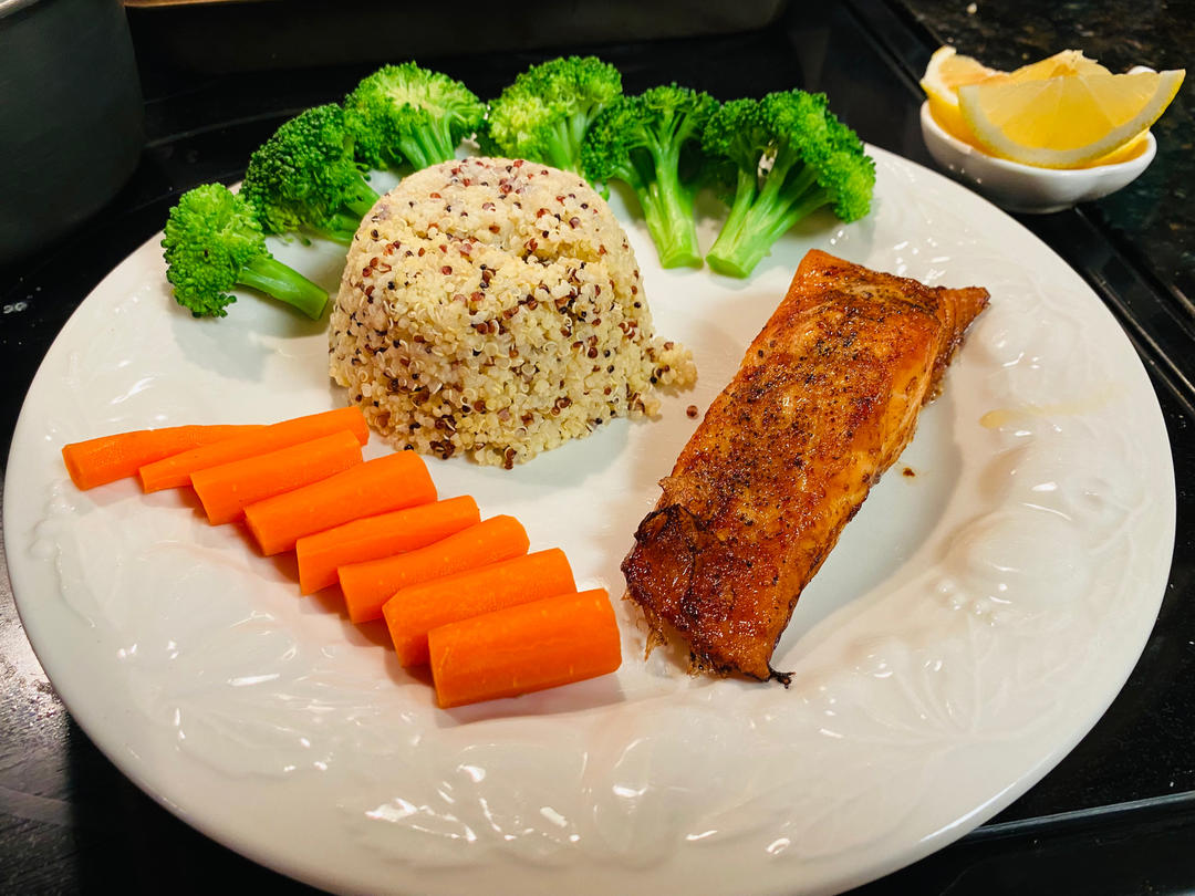 空气炸锅三文鱼