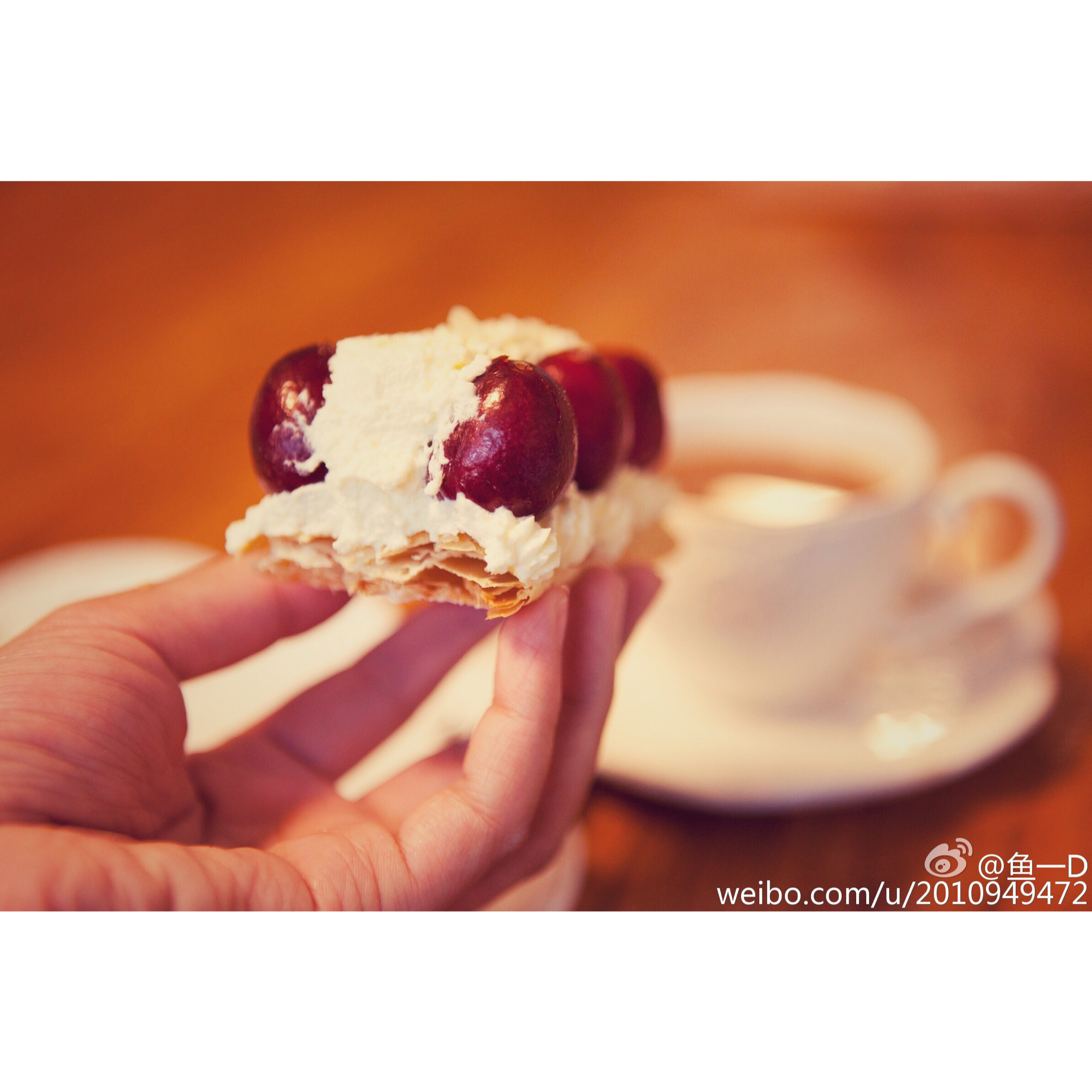 樱桃奶油千层酥
