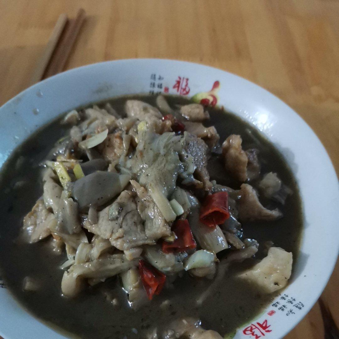 平菇/海鲜菇炒肉