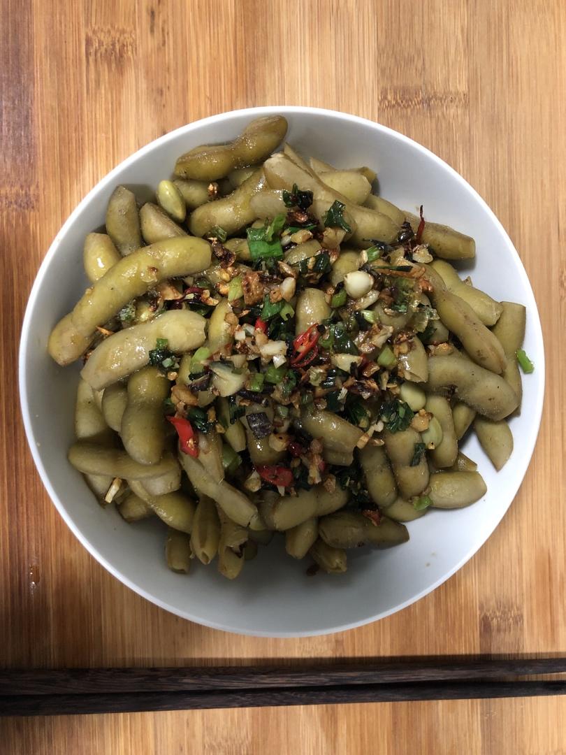 超级好吃的凉拌毛豆
