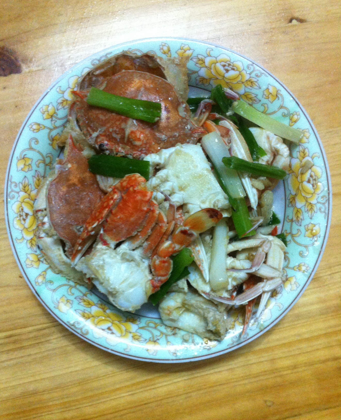 姜葱炒梭子蟹