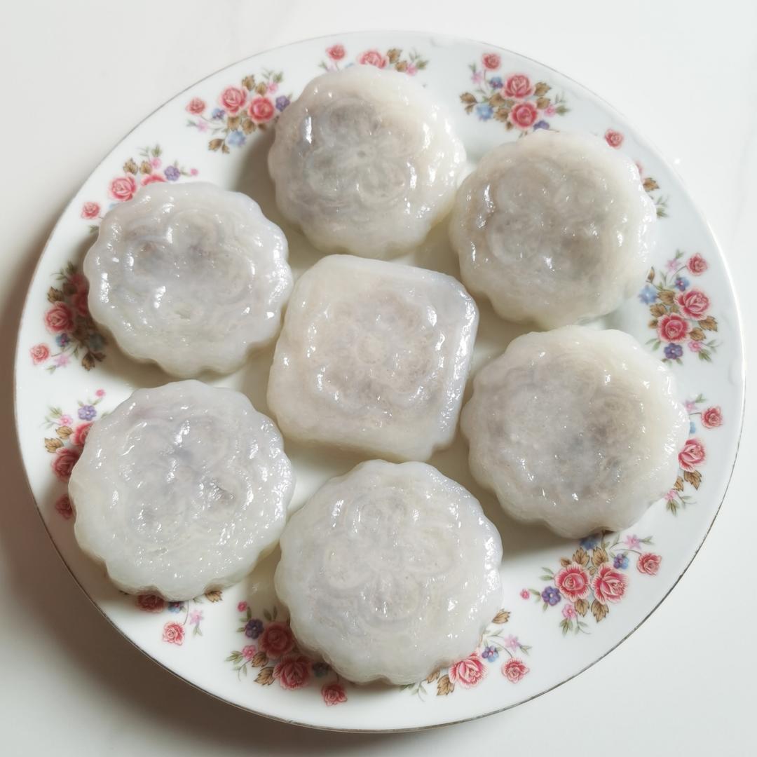 紫薯莲蓉水晶糕