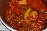 汤头浓郁的中式红烩牛肉