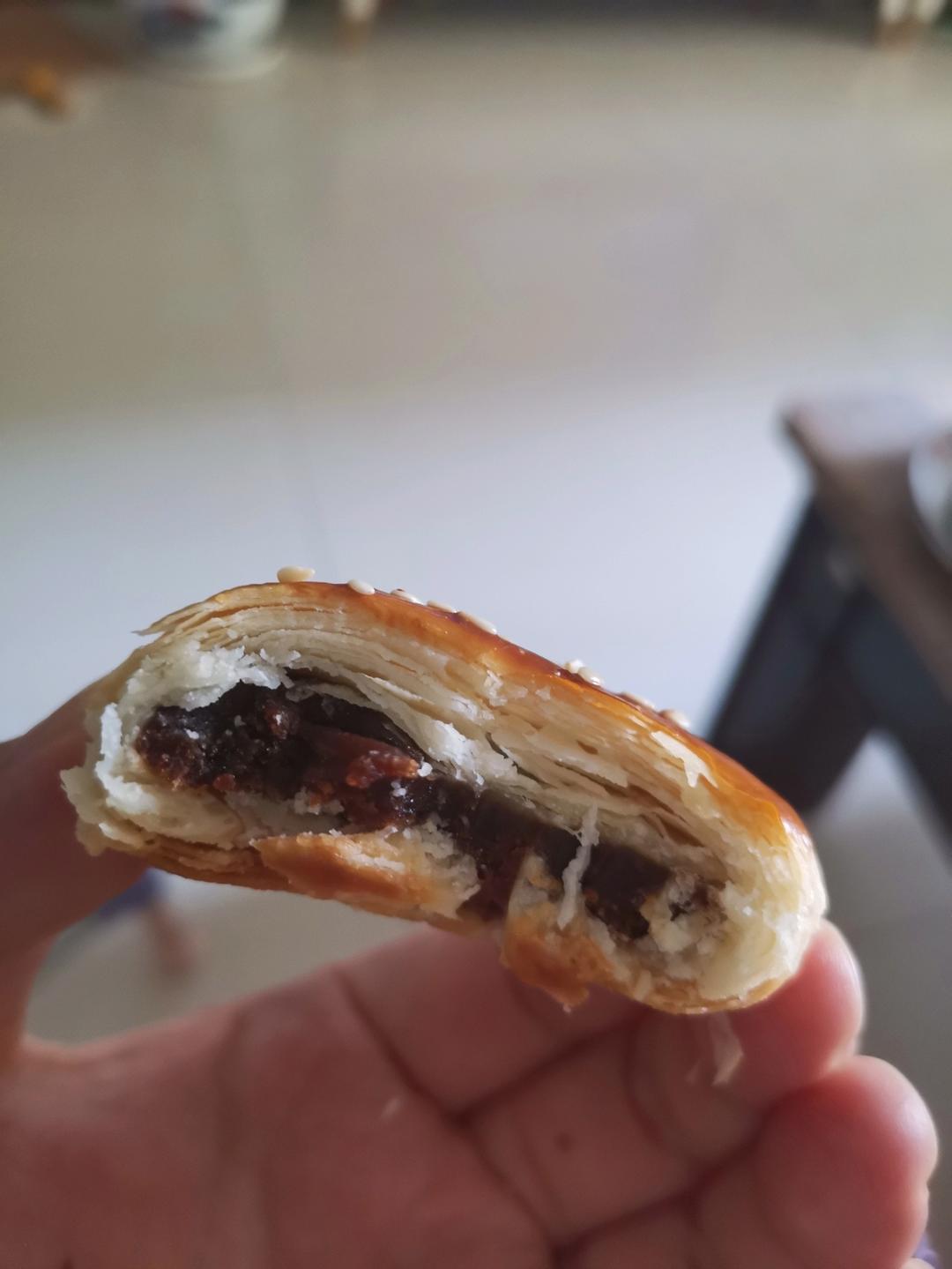 红豆酥饼｜这样做超酥脆‼️好吃到掉渣