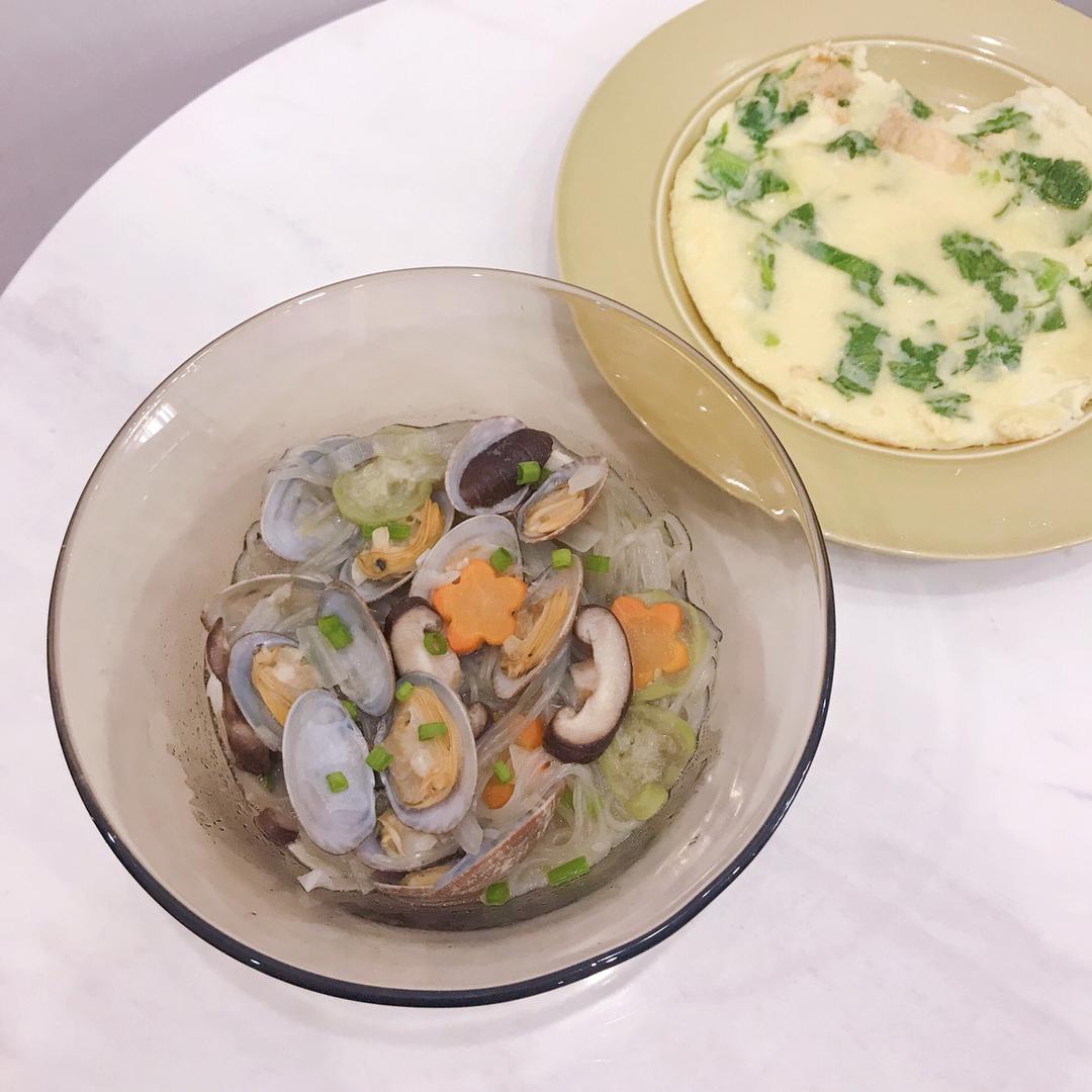 鲜掉眉毛的花蛤粉丝汤（宝宝版）