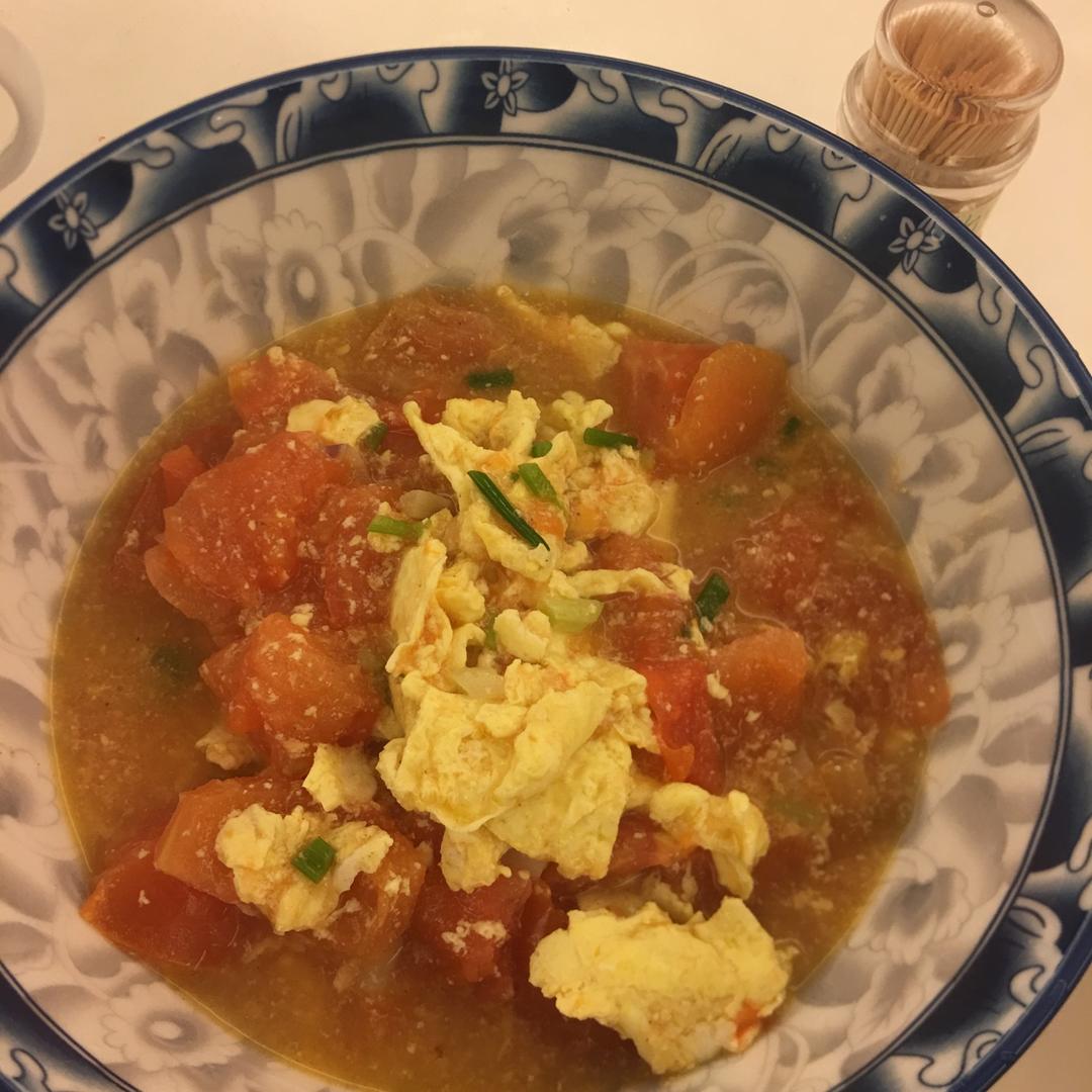 番茄鸡蛋盖浇饭