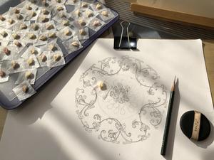 缠枝牡丹纹裱花蛋糕的做法 步骤9
