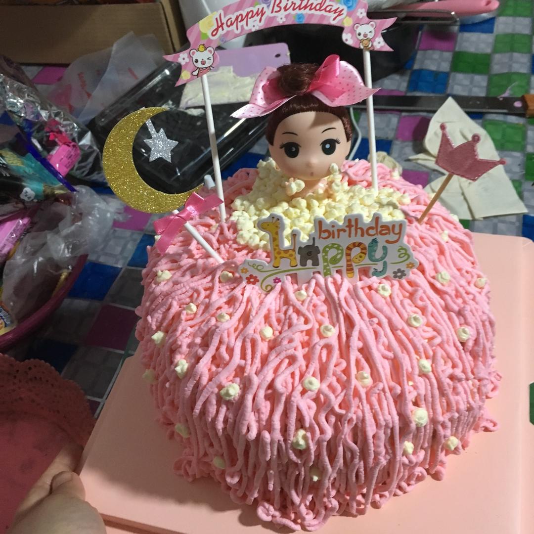 详细步骤制作泡泡浴娃娃蛋糕