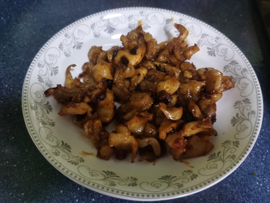 辣炒鱿鱼脖的做法