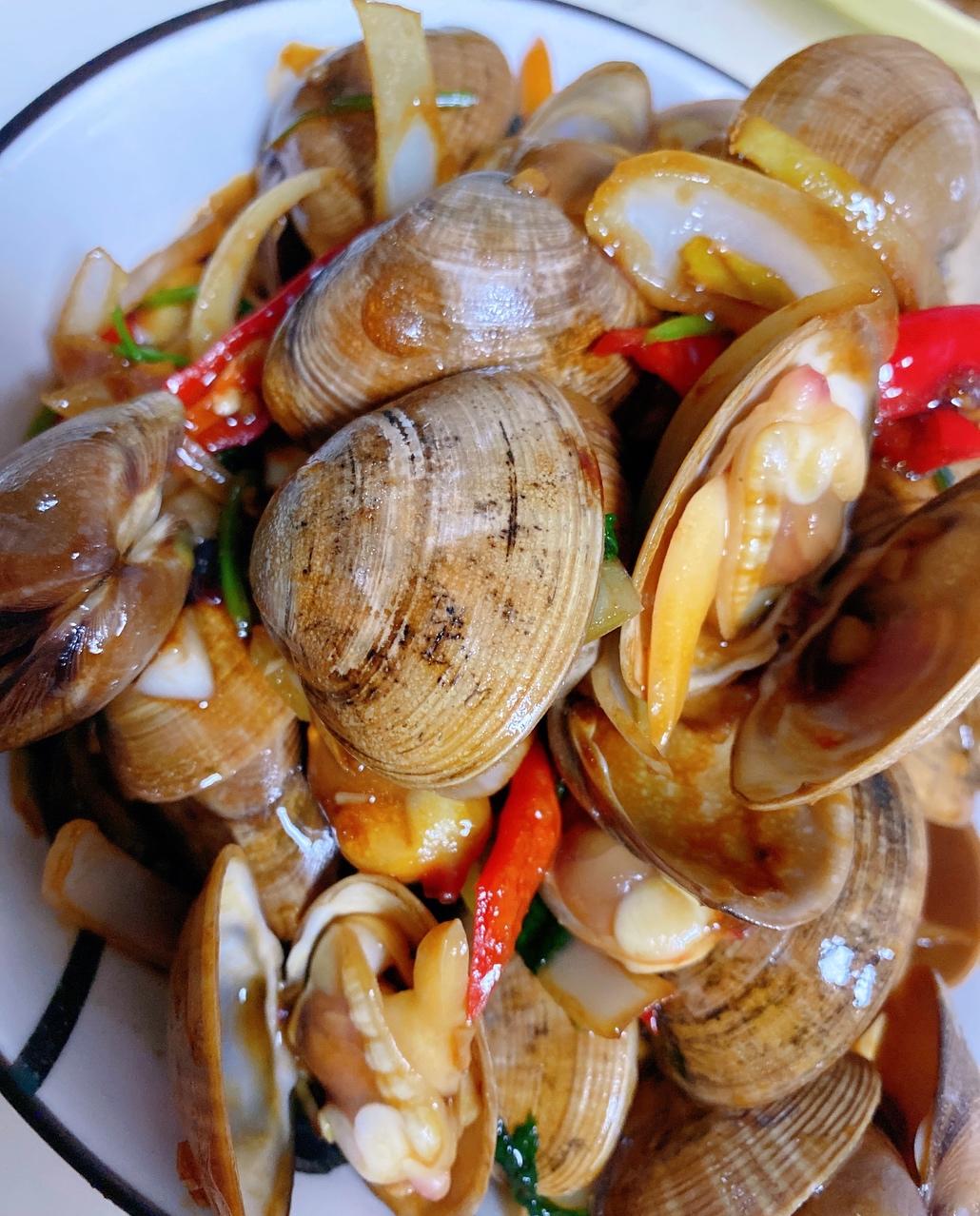 辣炒花蚬的做法