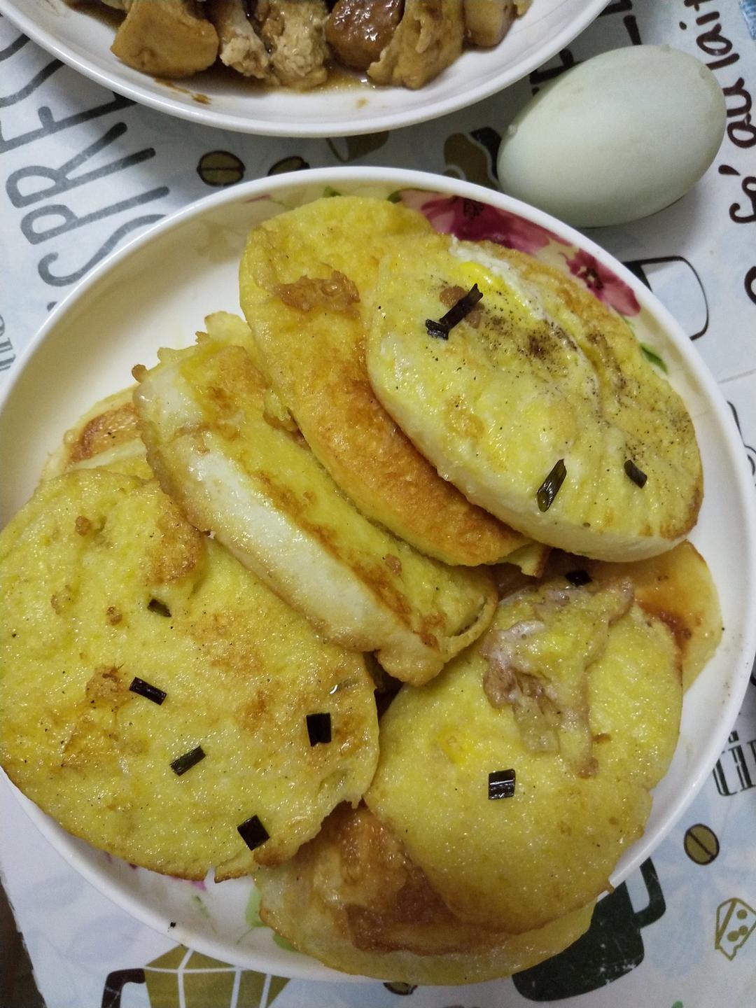 鸡蛋煎馒头片