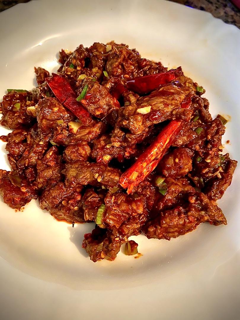 「麻辣孜然牛肉」