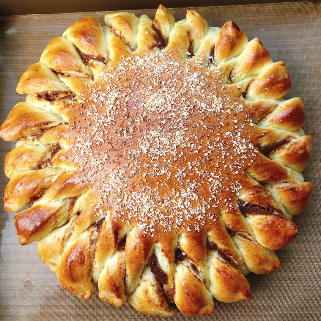 向日葵豆沙面包