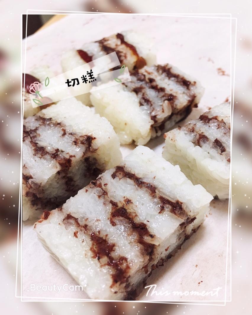 红枣豆沙切糕