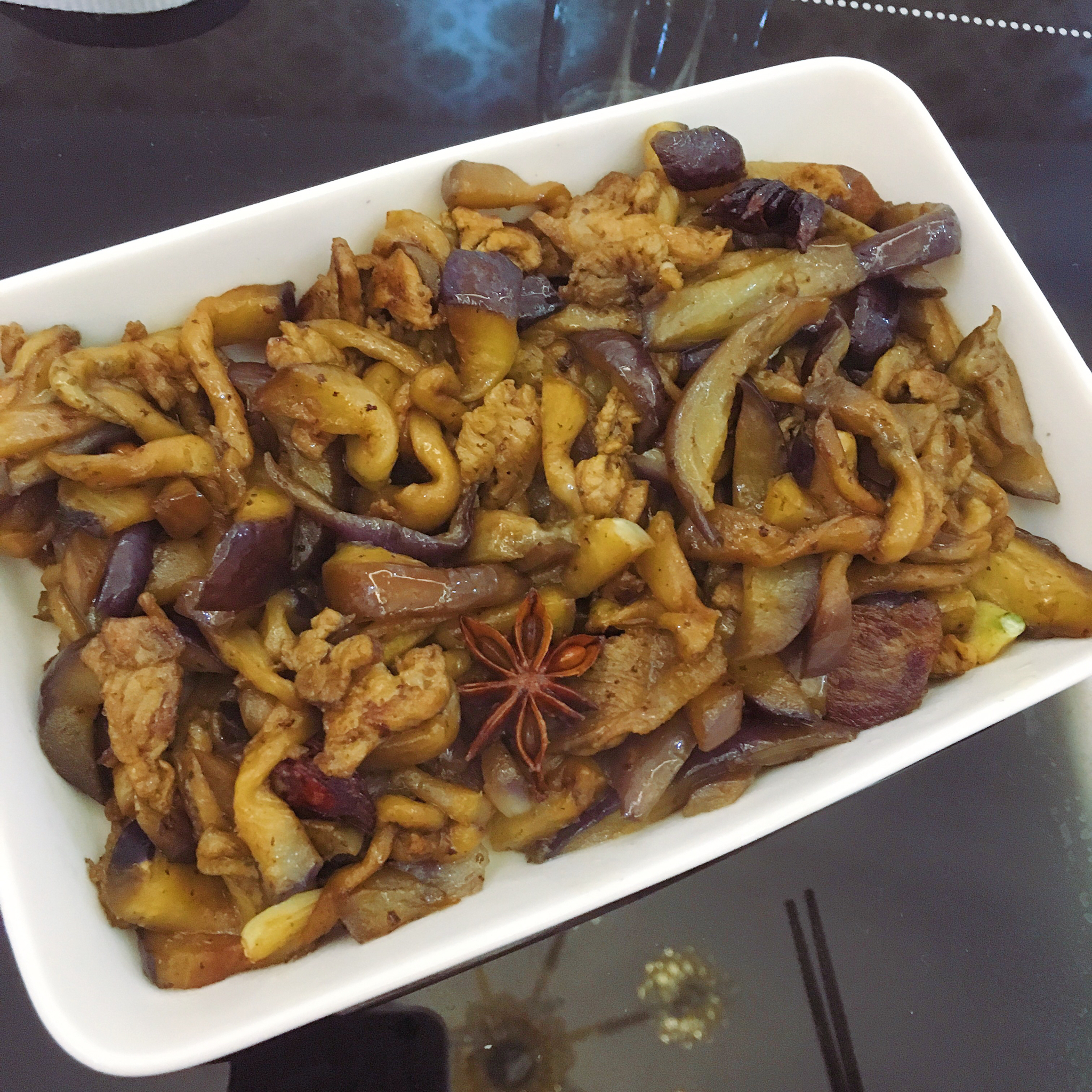 老丁的私房菜-油焖茄子