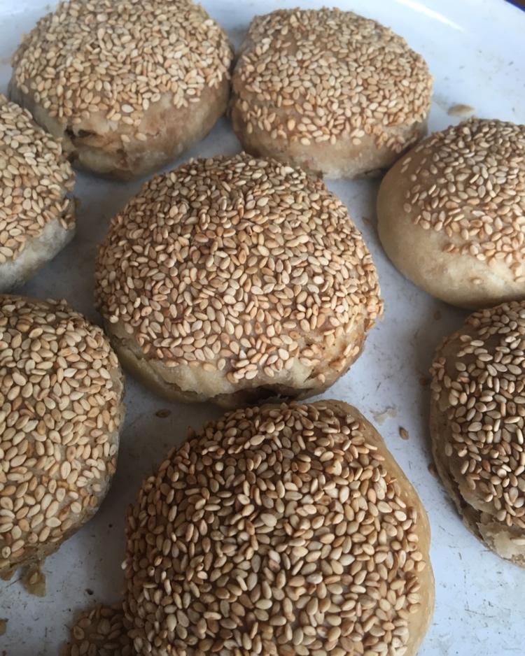 烤箱版麻酱烧饼