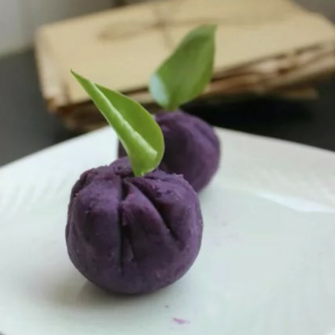 紫薯茶巾绞