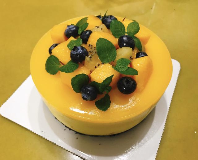 芒果慕斯蛋糕(6寸)的做法