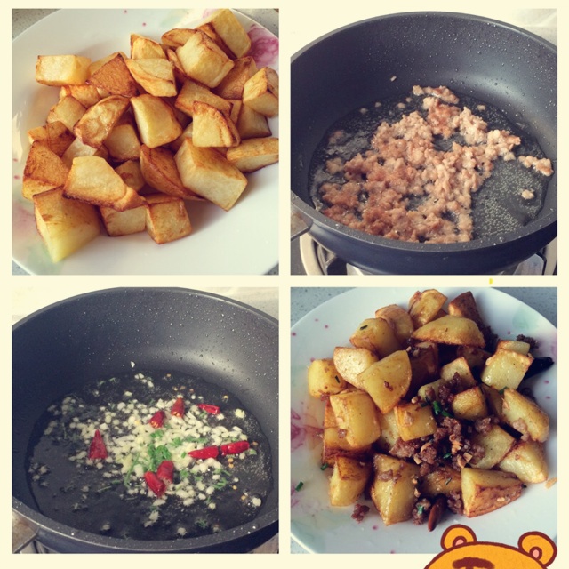 孜然肉末土豆