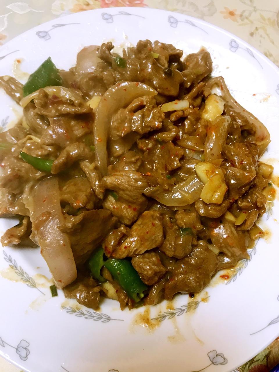 爆炒羊肉