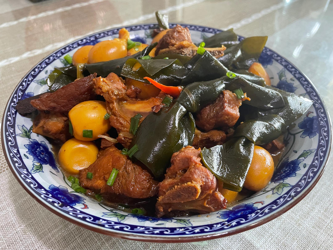 红烧肉炖海带