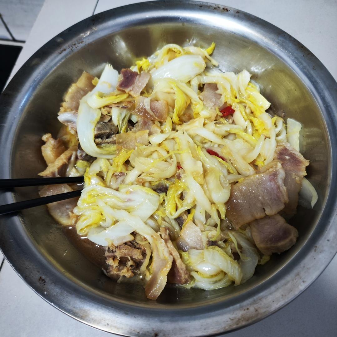 白菜炒腊肉