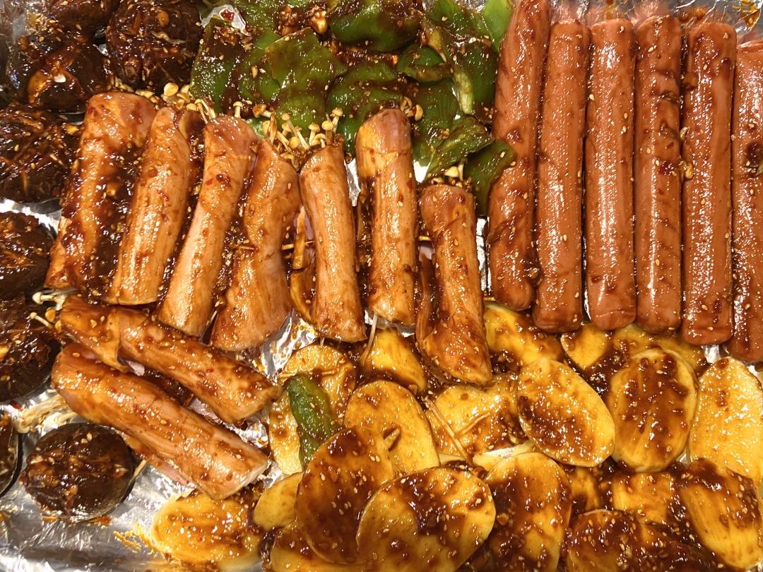 家庭自制烧烤❗️比烧烤摊好吃百倍😋秘制酱料