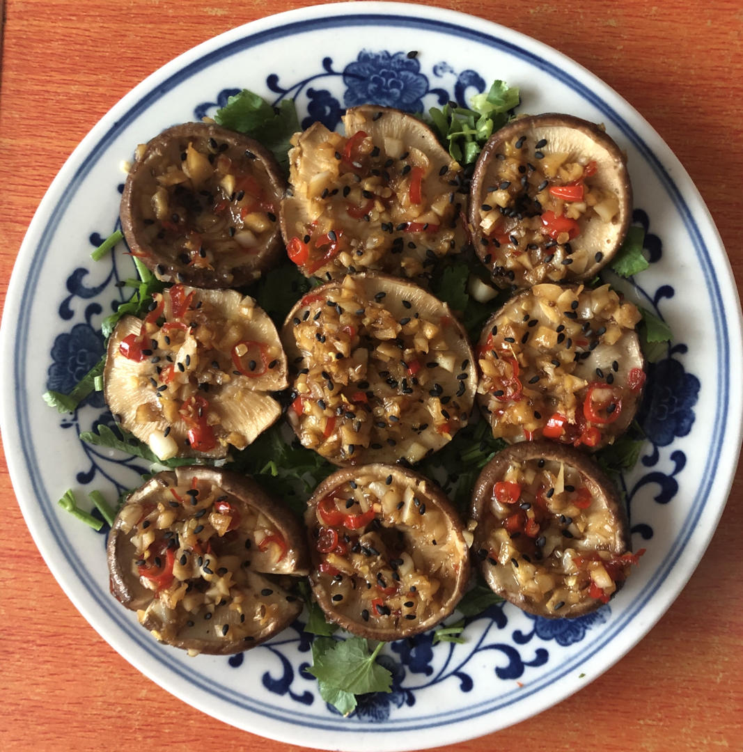 蒜蓉孜然烤香菇