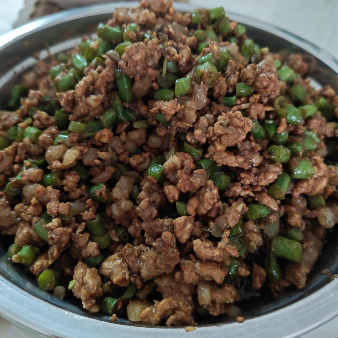 肉沫豆角下饭菜