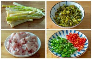立春美食“酸菜炒春笋”的做法 步骤2