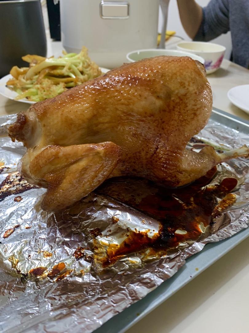 超简单的脆皮烤鸡