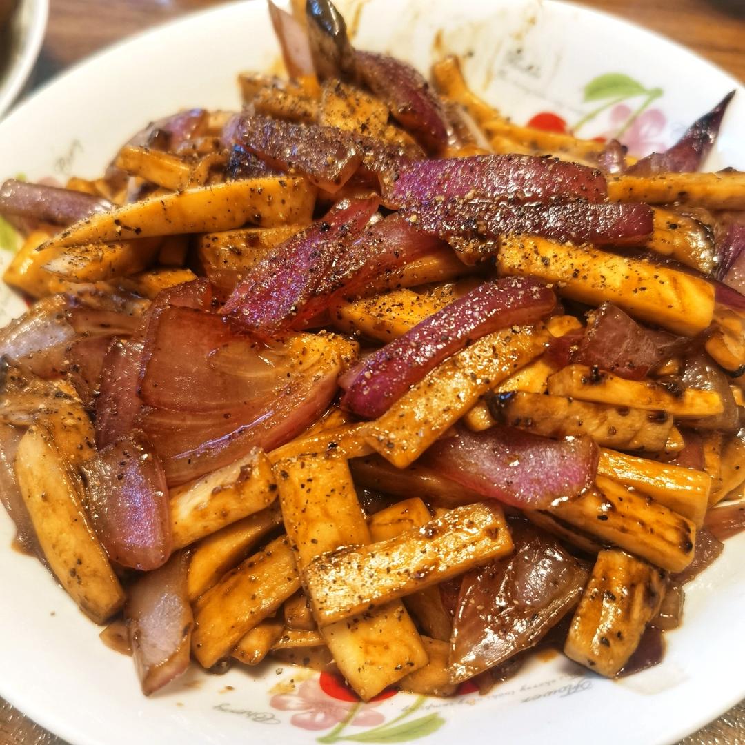 黑椒汁洋葱杏鲍菇