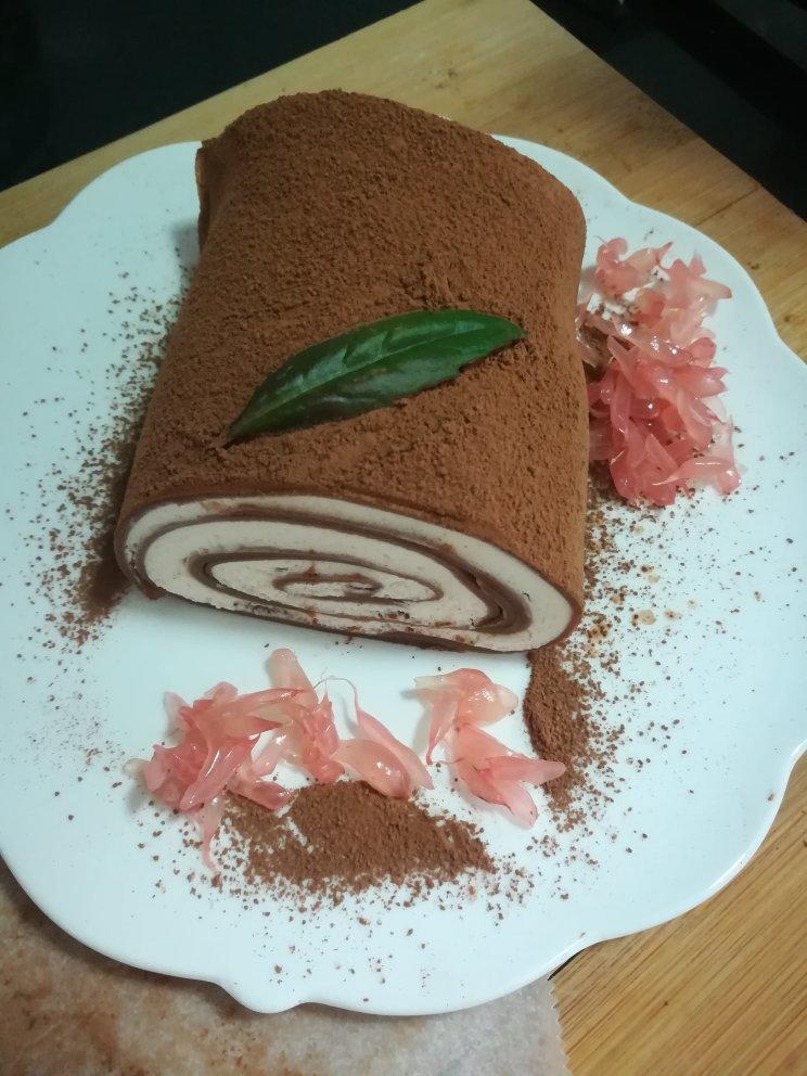 龙猫101做的网红的毛巾卷蛋糕