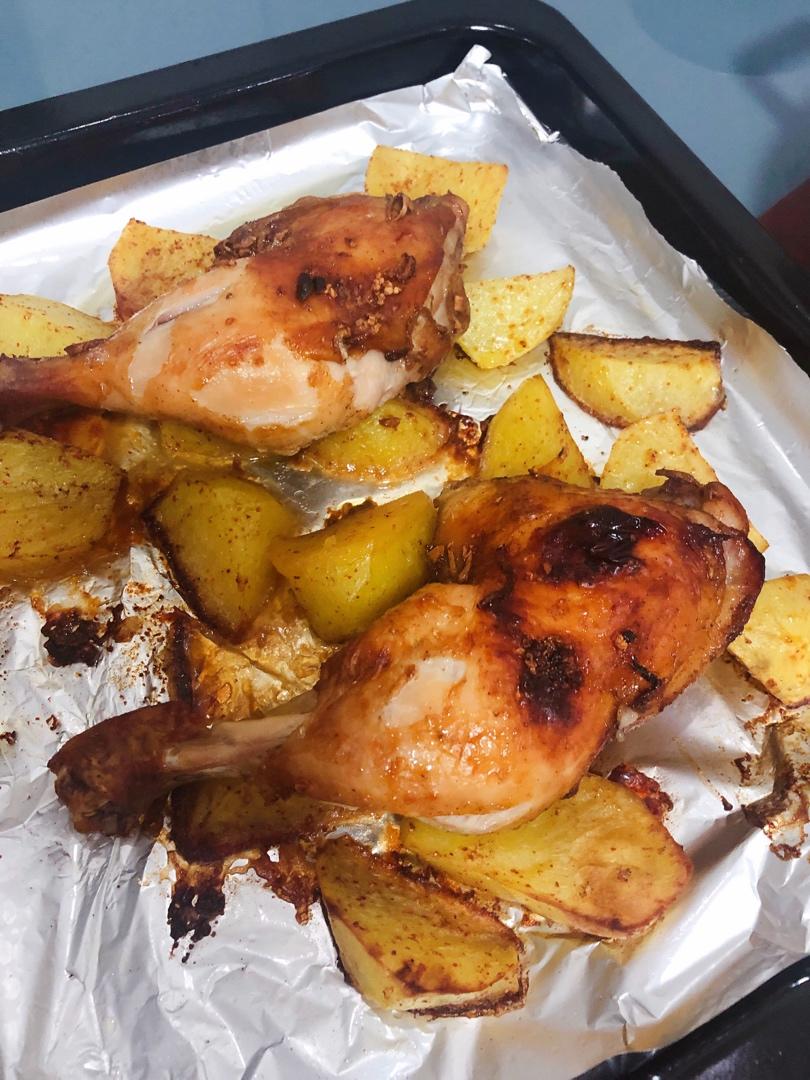 【北鼎烤箱食谱】无油喷香脆皮烤鸡腿儿【美味减脂餐】