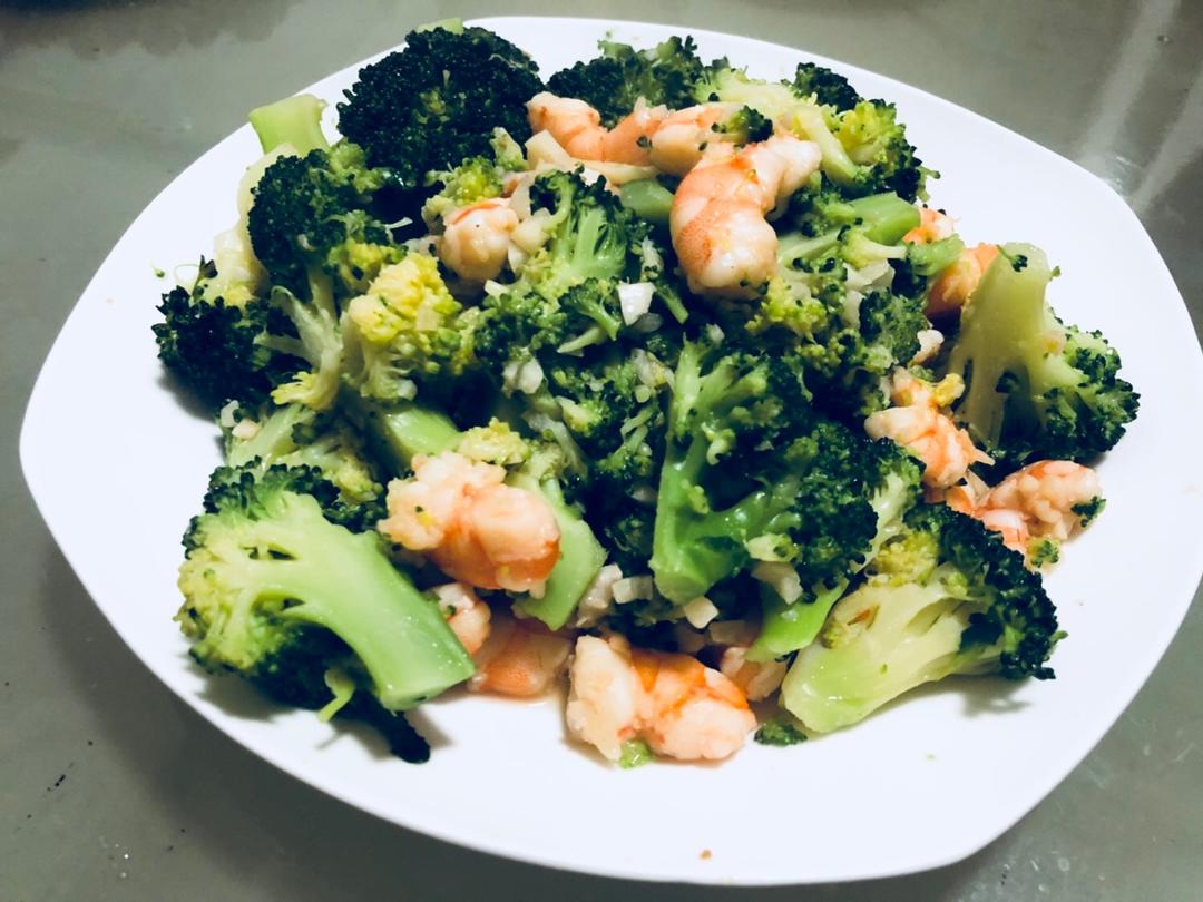 西兰花炒虾仁
