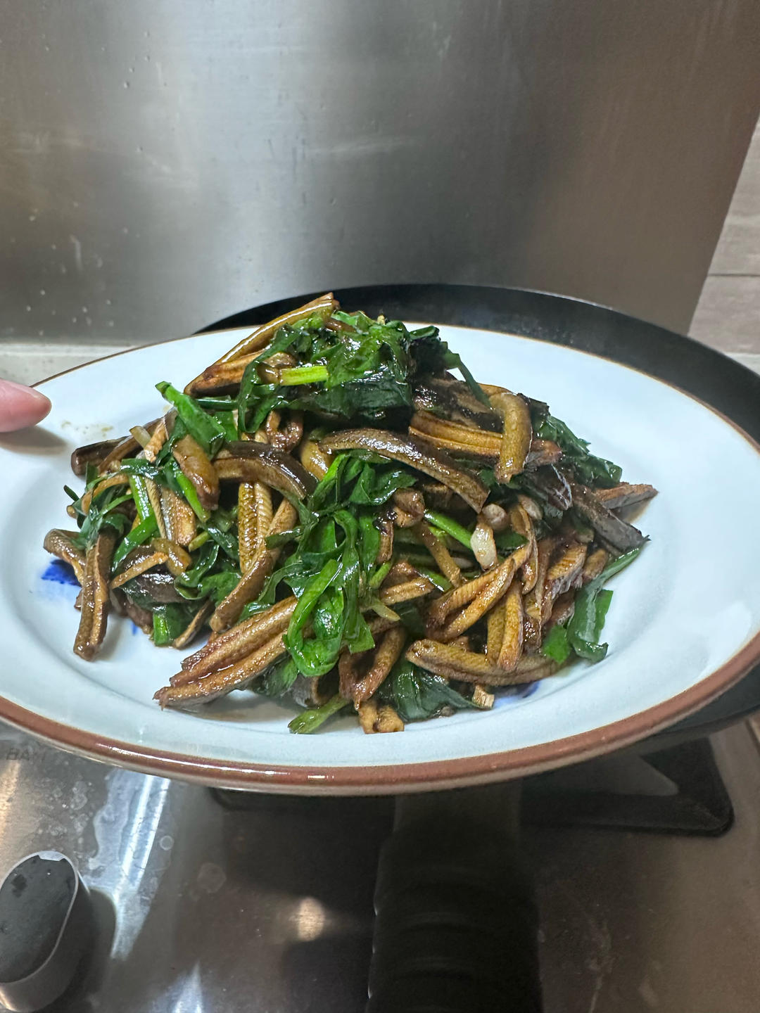 鳝丝炒韭菜