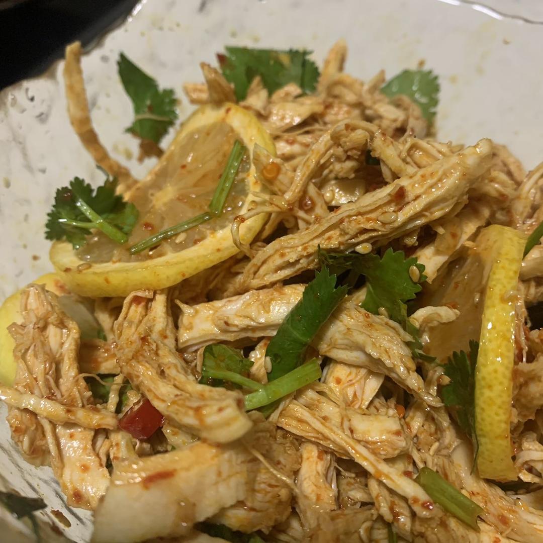 ✅ 第6道快手低脂菜✨清爽美味的柠檬鸡丝🍋鸡胸肉满分吃法💯