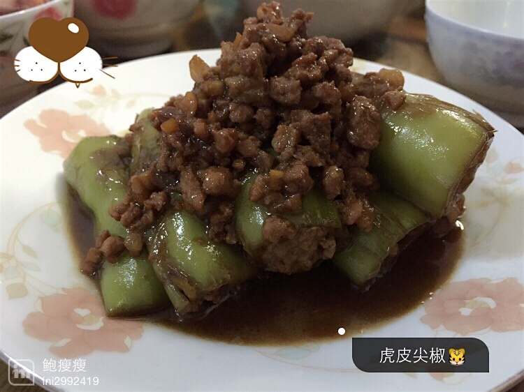 肉馅辣椒-新手下厨 stuffed Chili pepper