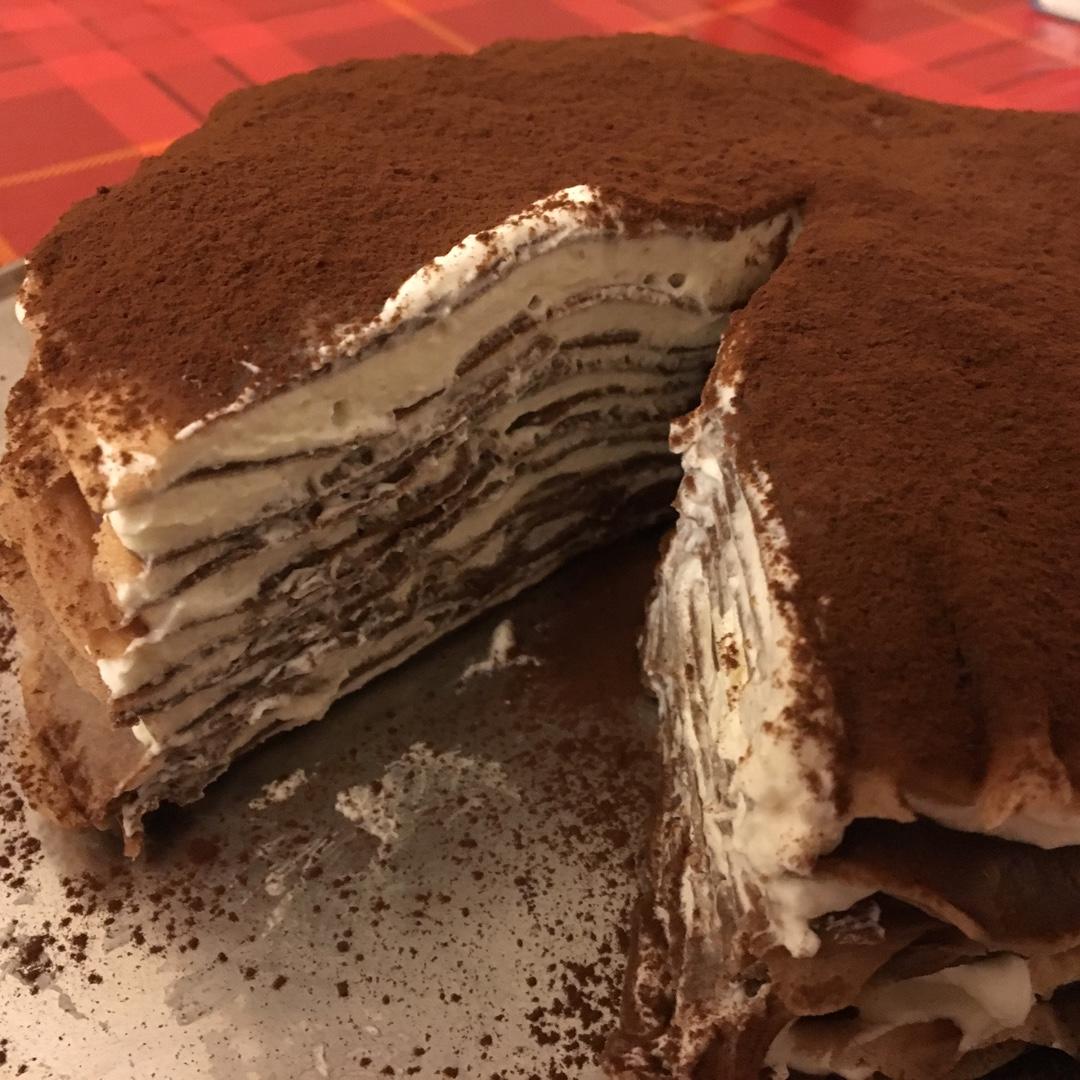 巧克力千层蛋糕（可丽饼）