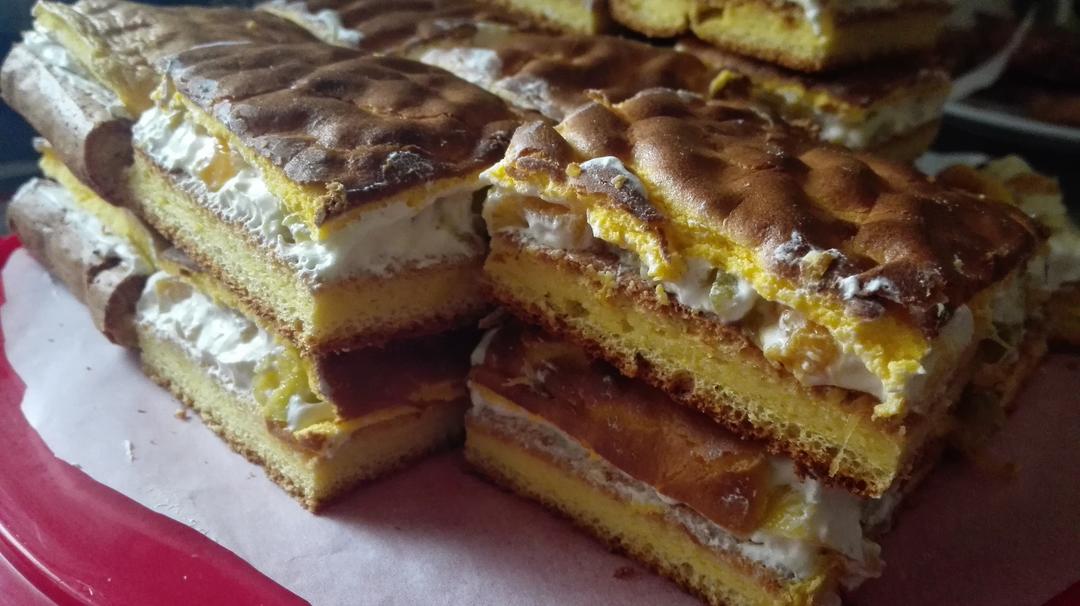 虎皮芒果奶油蛋糕