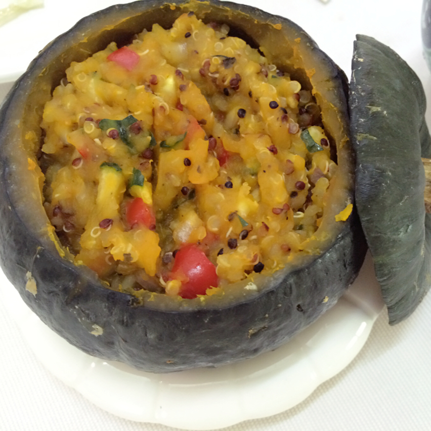 小南瓜盅烤藜麦