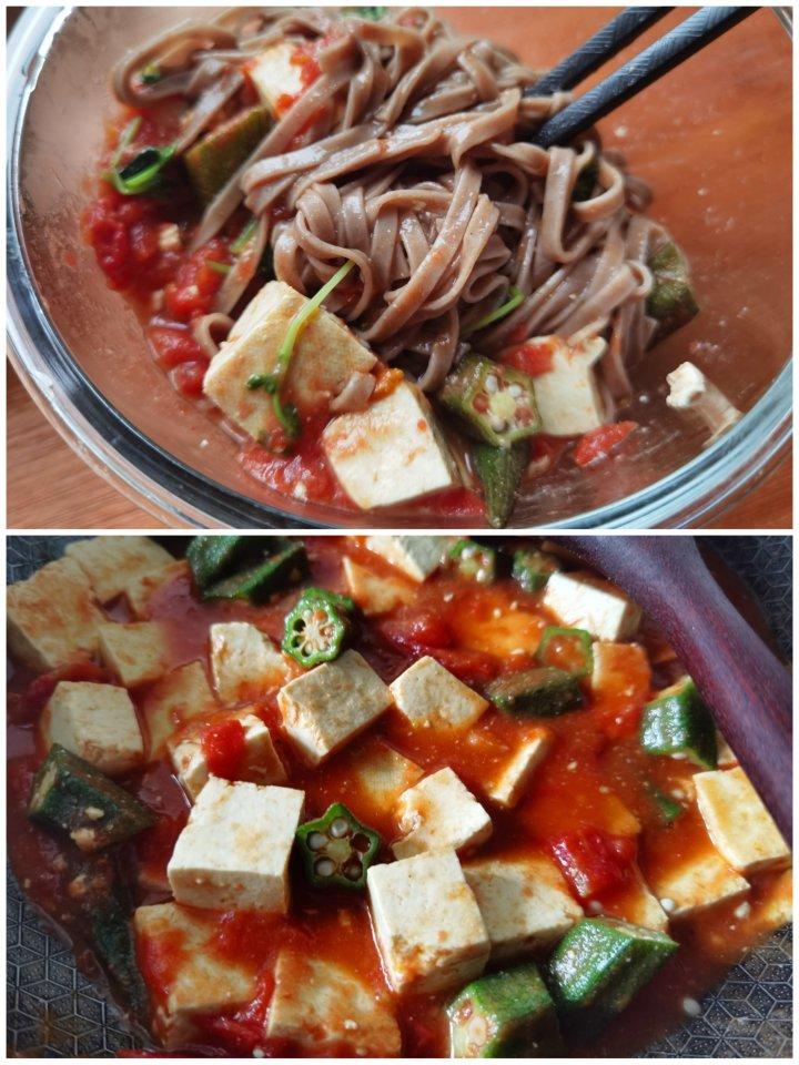 【健康三餐】味噌秋葵炒豆腐