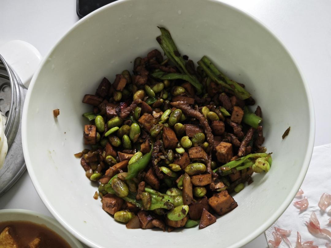 我的最爱-毛豆香干炒肉丝