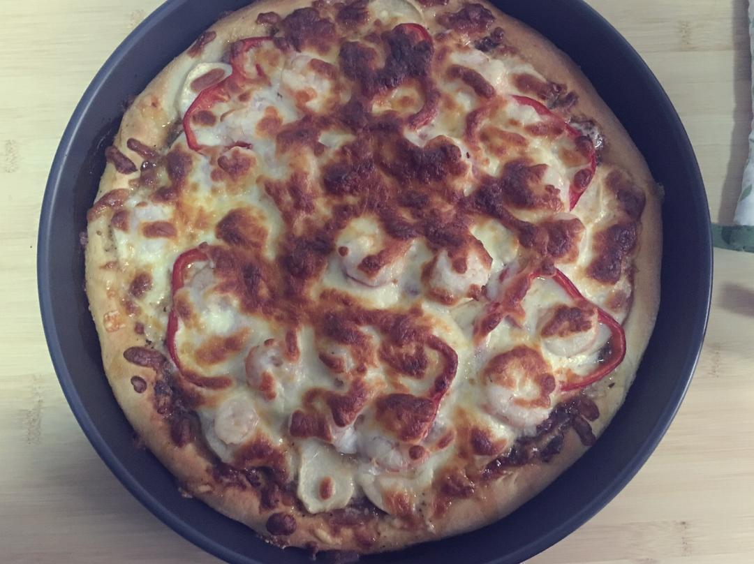 姜姜的做的披萨底 pizza dough