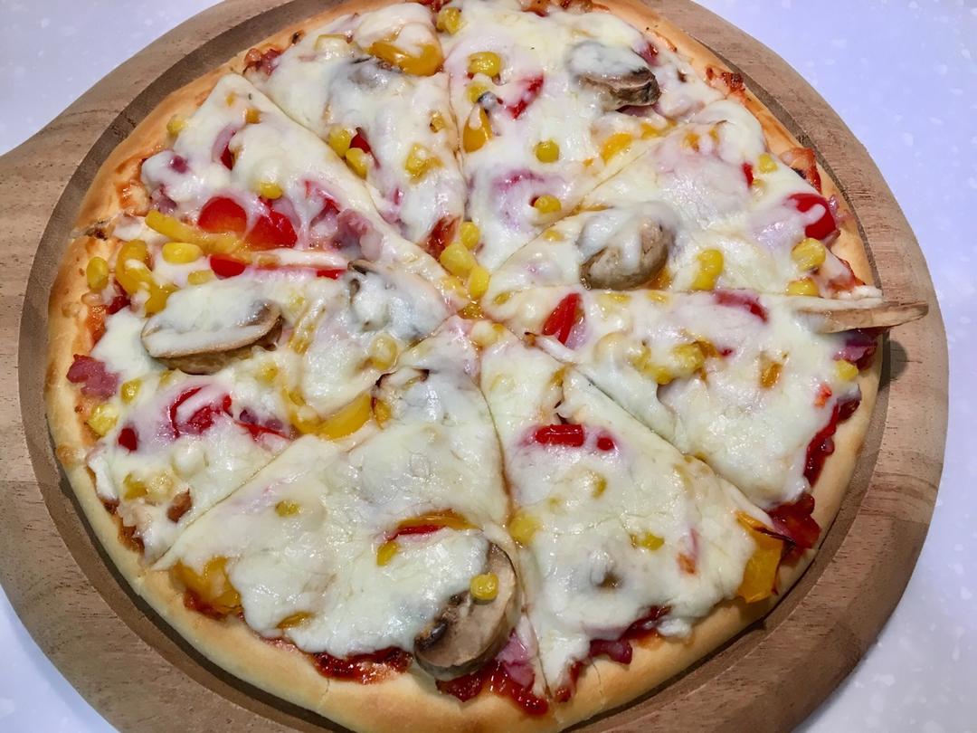 自制厚底披萨面饼