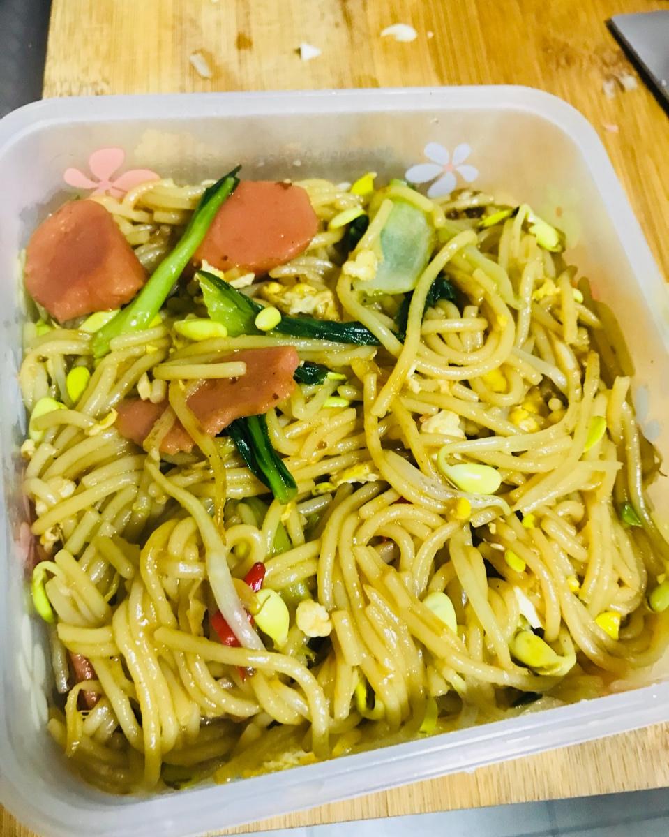 江西风味鸡蛋肉末青菜炒米粉（名字有点长，尽量把配料写全）