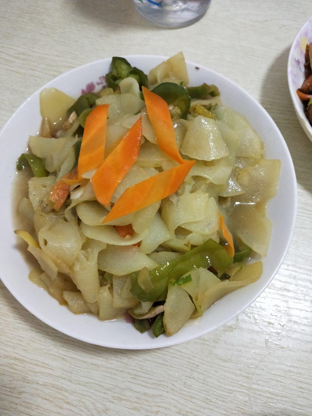 素炒青椒杏鲍菇