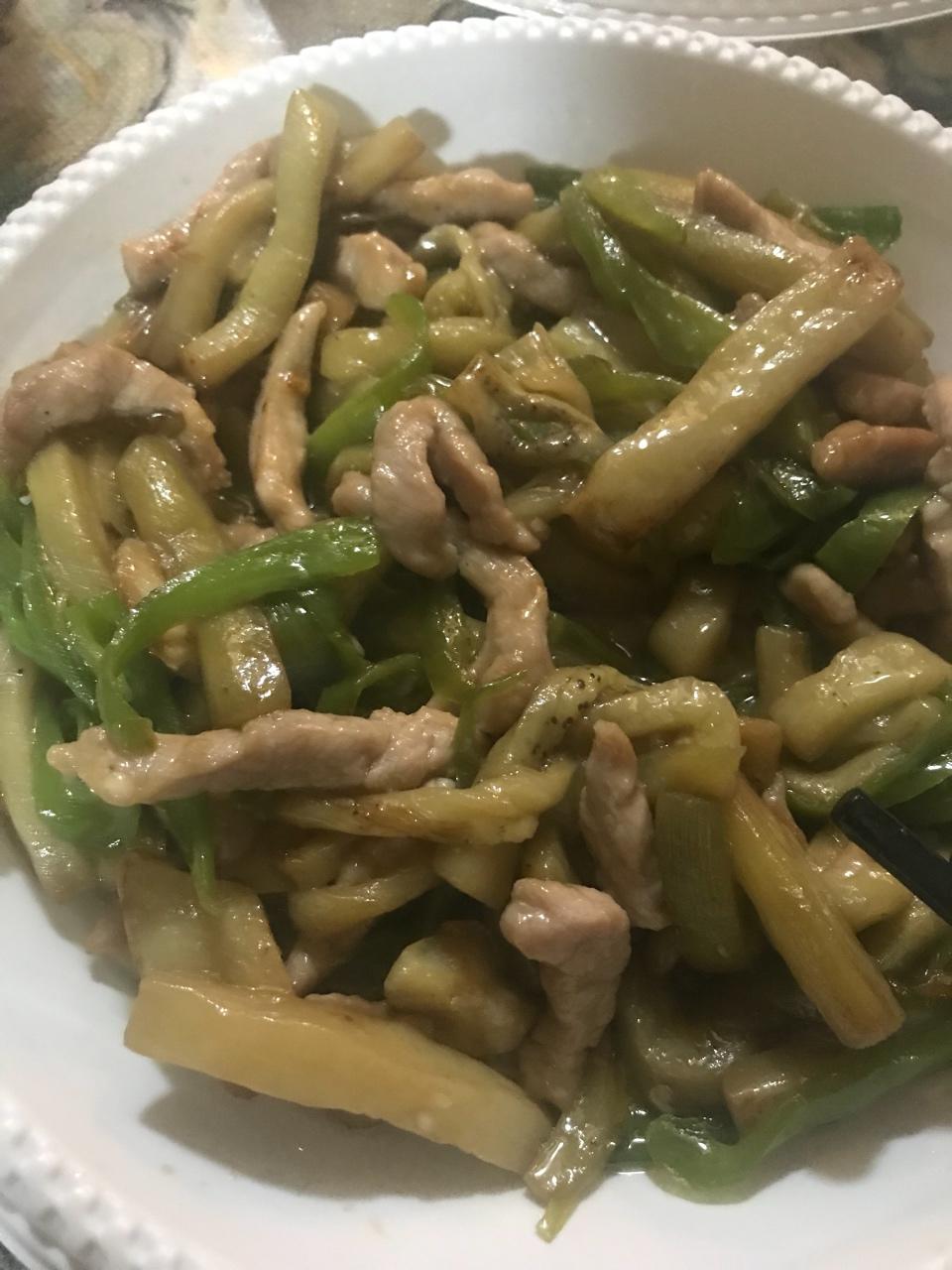 青椒茄子丝