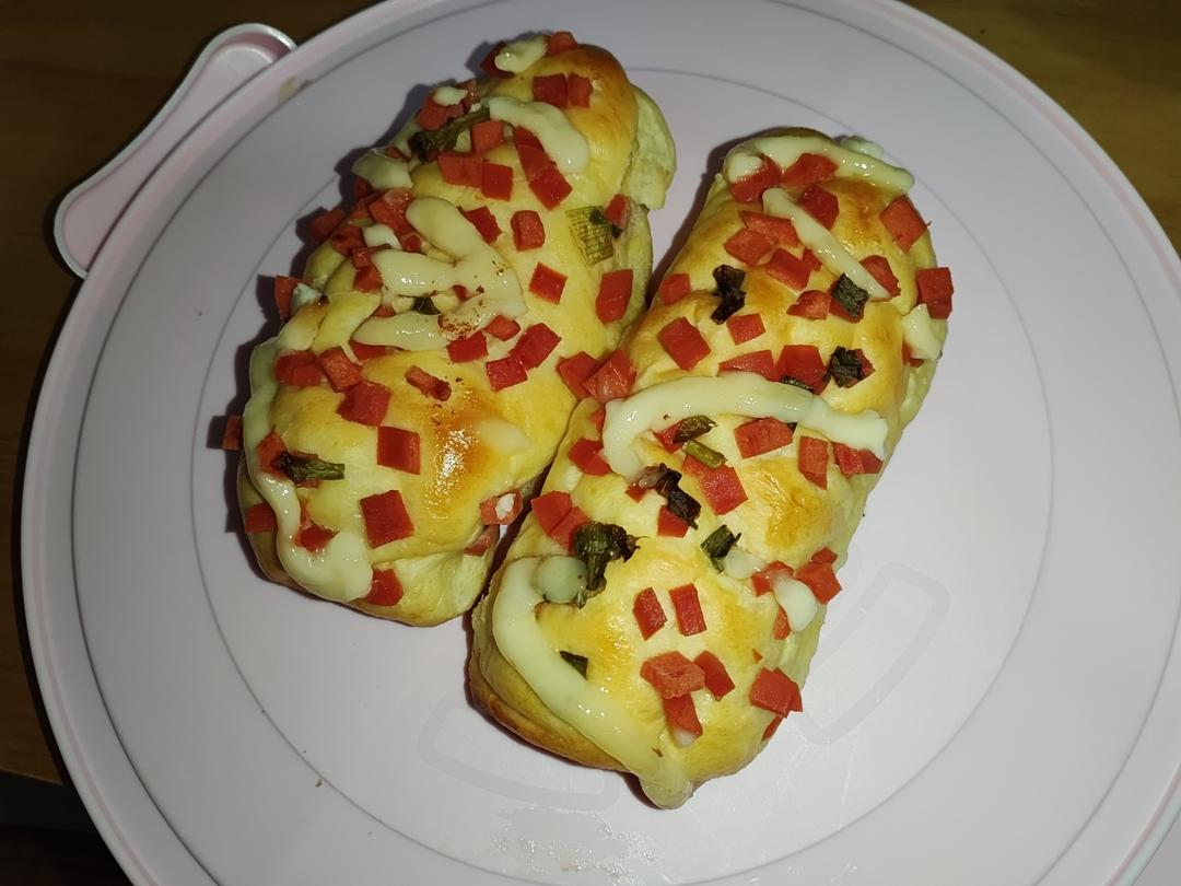 香葱火腿肉松面包