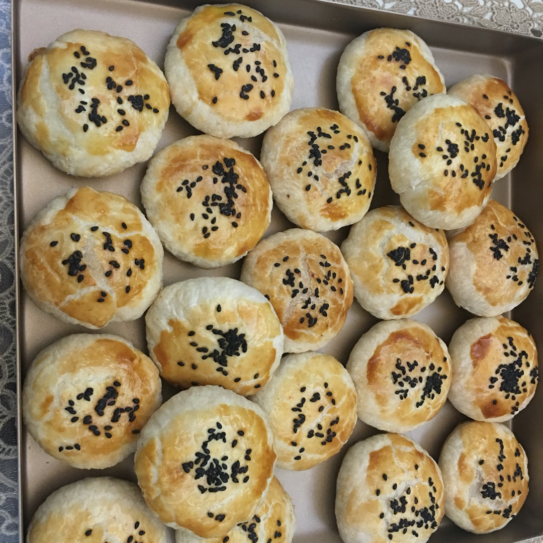 酥皮绿豆饼   酥得掉渣渣